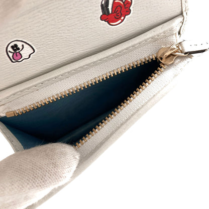 GUCCI 784729 Hattie Stewart Collaboration Mushroom Bifold Wallet with Coin Pocket PVC Ladies [Used]