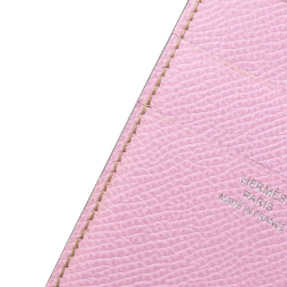 HERMES Bearn Combination Verso SilverHardware Bifold Wallet with Coin Pocket Epsom Ladies [Used]
