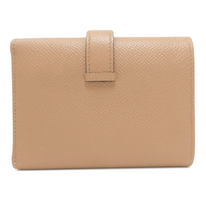 HERMES Bearn Combination Verso SilverHardware Bifold Wallet with Coin Pocket Epsom Ladies [Used]