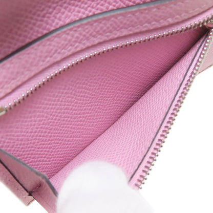 HERMES Bearn Combination Verso SilverHardware Bifold Wallet with Coin Pocket Epsom Ladies [Used]