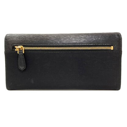 PRADA Triangle Long wallet (with coin pocket) Nylon LeatherLadies [Used]