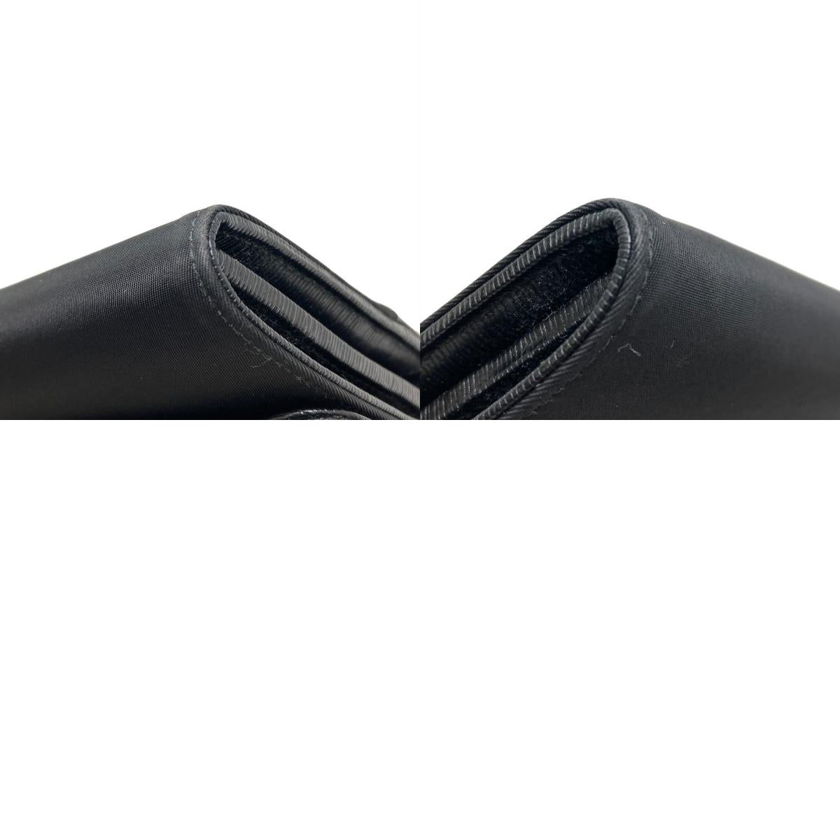 PRADA Triangle Long wallet (with coin pocket) Nylon LeatherLadies [Used]