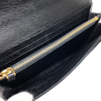 PRADA Triangle Long wallet (with coin pocket) Nylon LeatherLadies [Used]