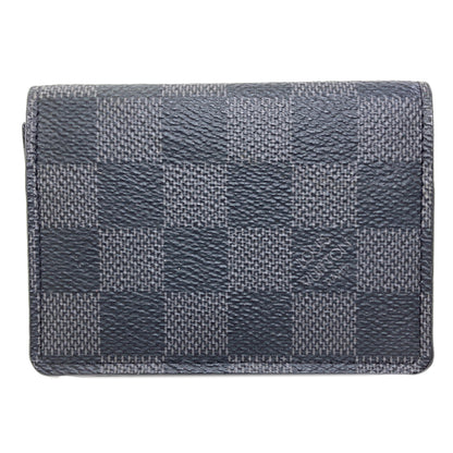 LOUIS VUITTON N63338 Anne Vert Cult De Visit Business Card Holder Card Case Damier canvas Ladies [Used]