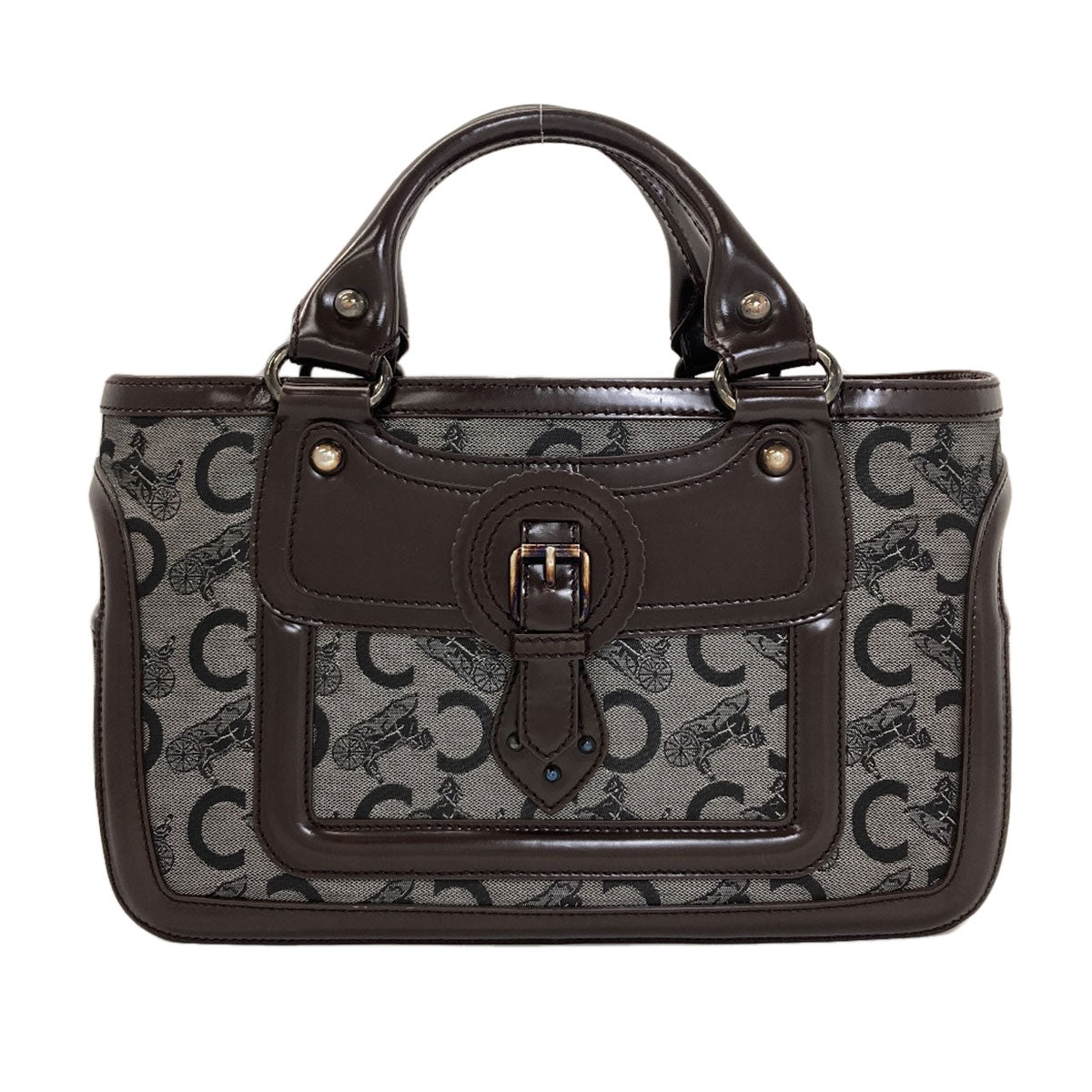 CELINE Boogie Bag C Sulky Handbag Leather CanvasLadies [Used]
