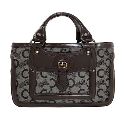 CELINE Boogie Bag C Sulky Handbag Leather CanvasLadies [Used]