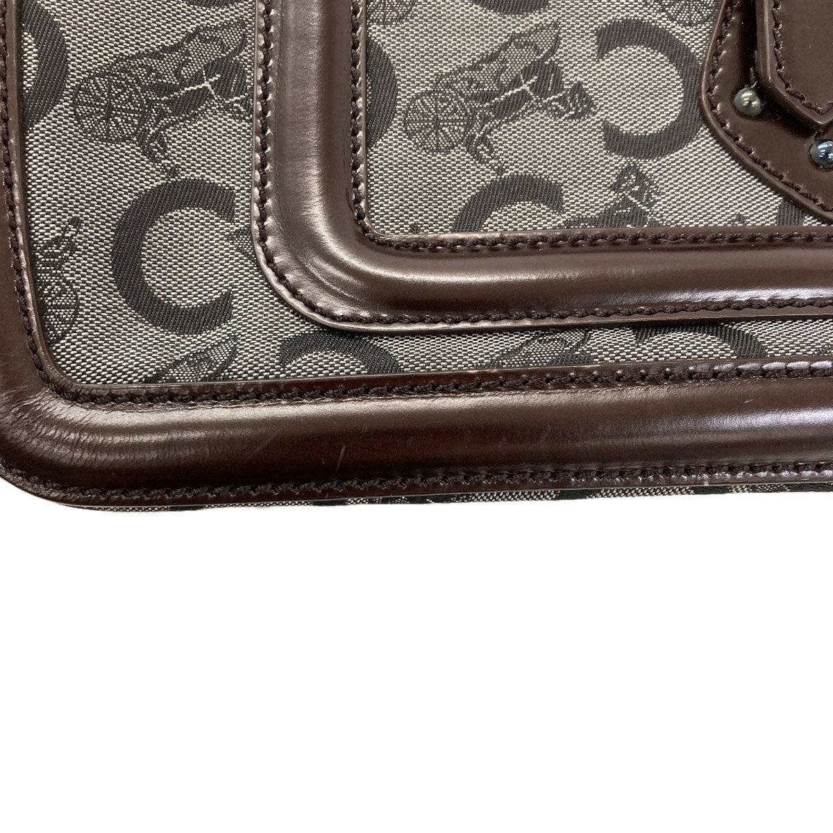 CELINE Boogie Bag C Sulky Handbag Leather CanvasLadies [Used]