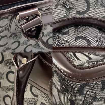 CELINE Boogie Bag C Sulky Handbag Leather CanvasLadies [Used]