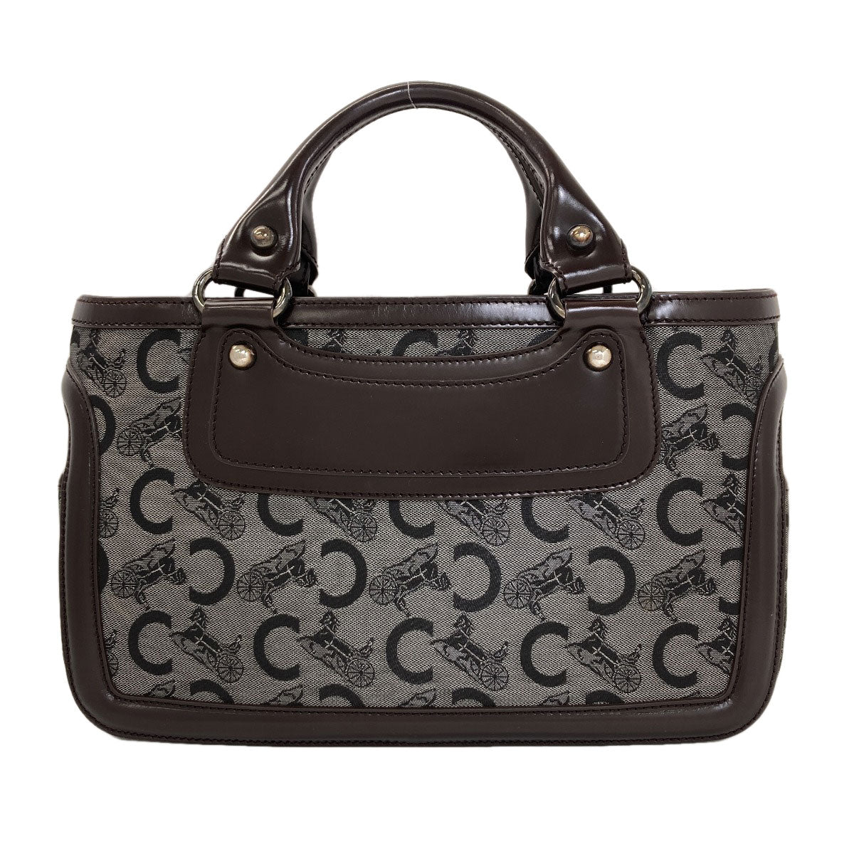 CELINE Boogie Bag C Sulky Handbag Leather CanvasLadies [Used]