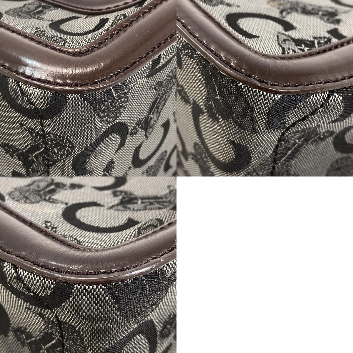 CELINE Boogie Bag C Sulky Handbag Leather CanvasLadies [Used]