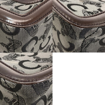 CELINE Boogie Bag C Sulky Handbag Leather CanvasLadies [Used]