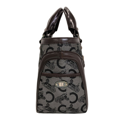 CELINE Boogie Bag C Sulky Handbag Leather CanvasLadies [Used]