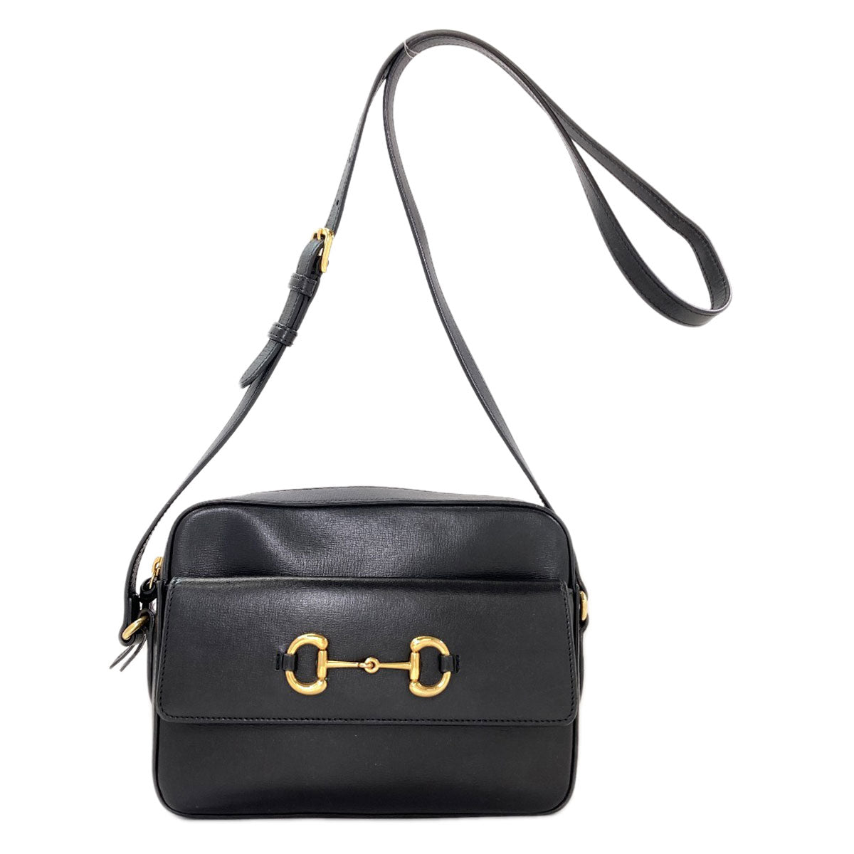 GUCCI 645454 Horsebit Shoulder Bag Leather Ladies [Used]
