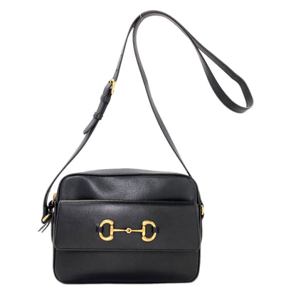 GUCCI 645454 Horsebit Shoulder Bag Leather Ladies [Used]