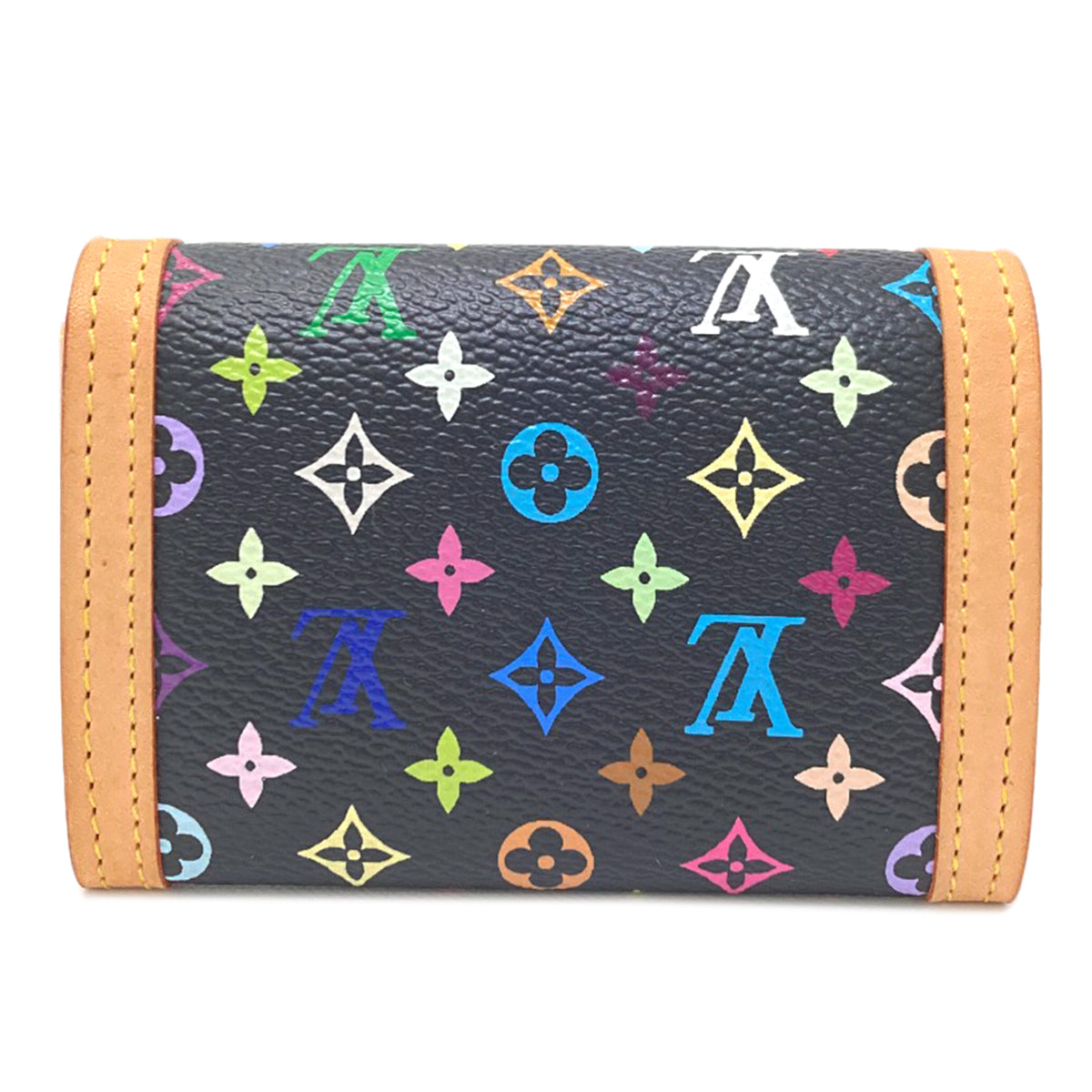 LOUIS VUITTON M92656 Portonet Plat coin purse Monogram Multicolore canvas Ladies [Used]