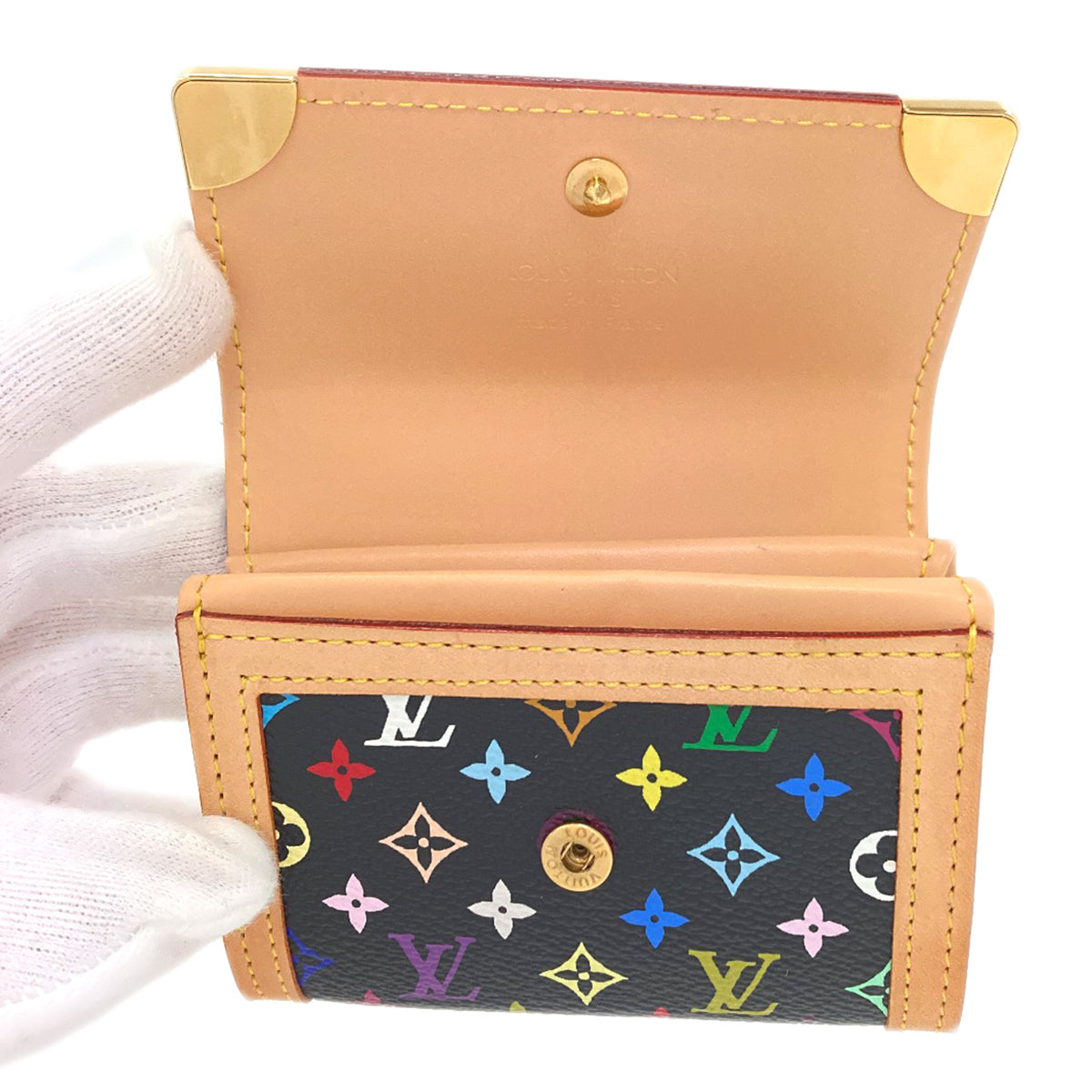 LOUIS VUITTON M92656 Portonet Plat coin purse Monogram Multicolore canvas Ladies [Used]