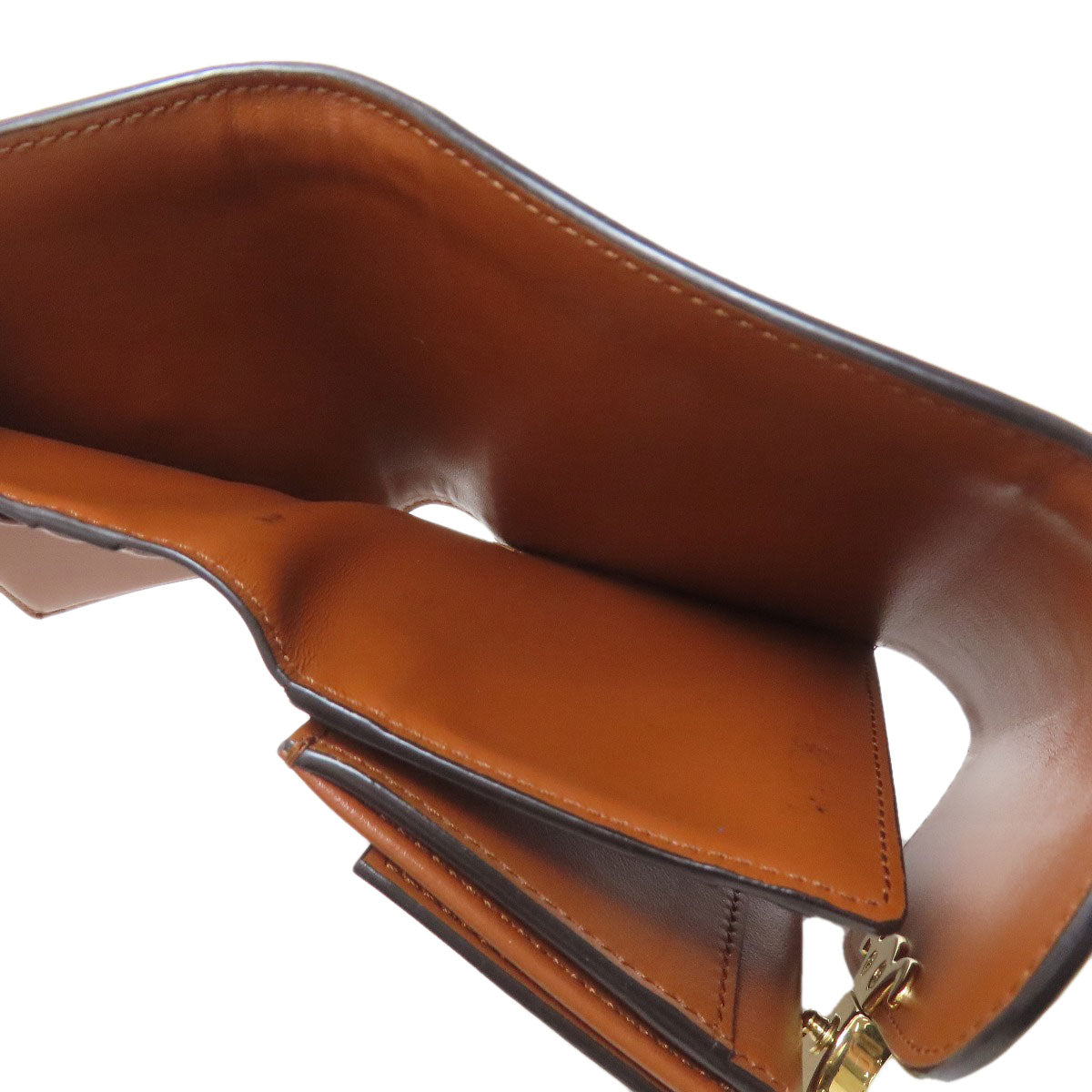 CELINE Triomphe Tri-Fold Wallet Bifold Wallet with Coin Pocket Canvas LeatherLadies [Used]