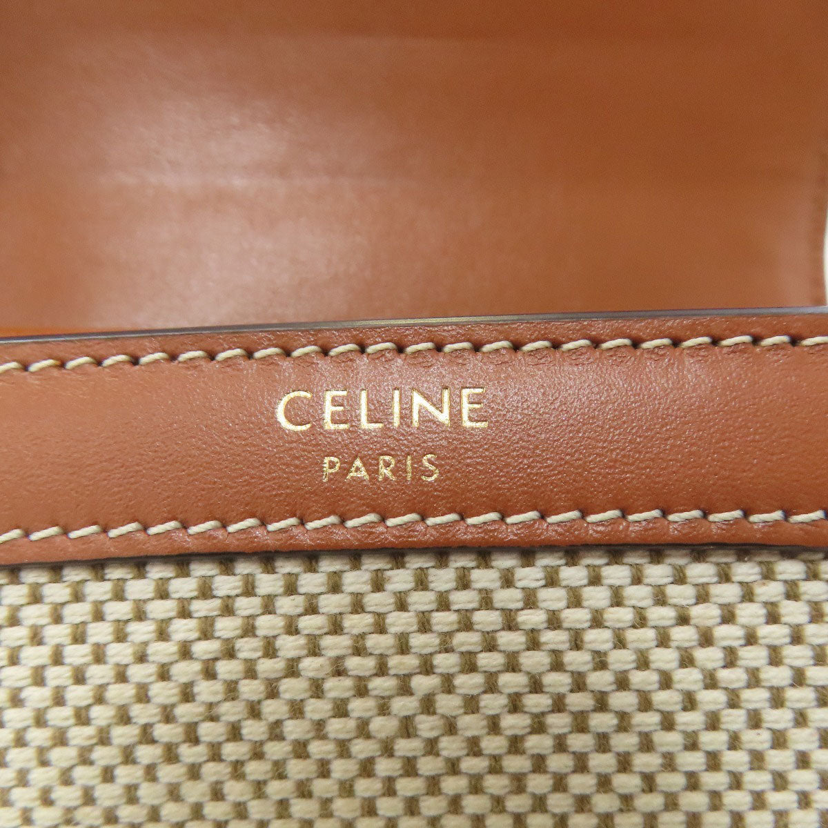CELINE Triomphe Tri-Fold Wallet Bifold Wallet with Coin Pocket Canvas LeatherLadies [Used]