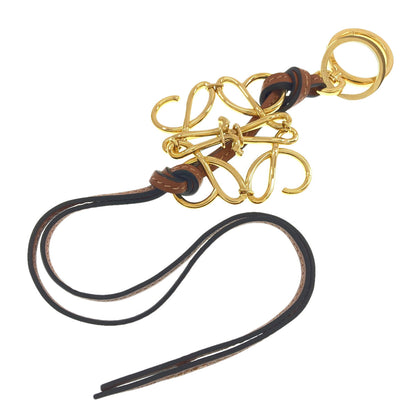 LOEWE anagram key ring Metal LeatherLadies [Used]