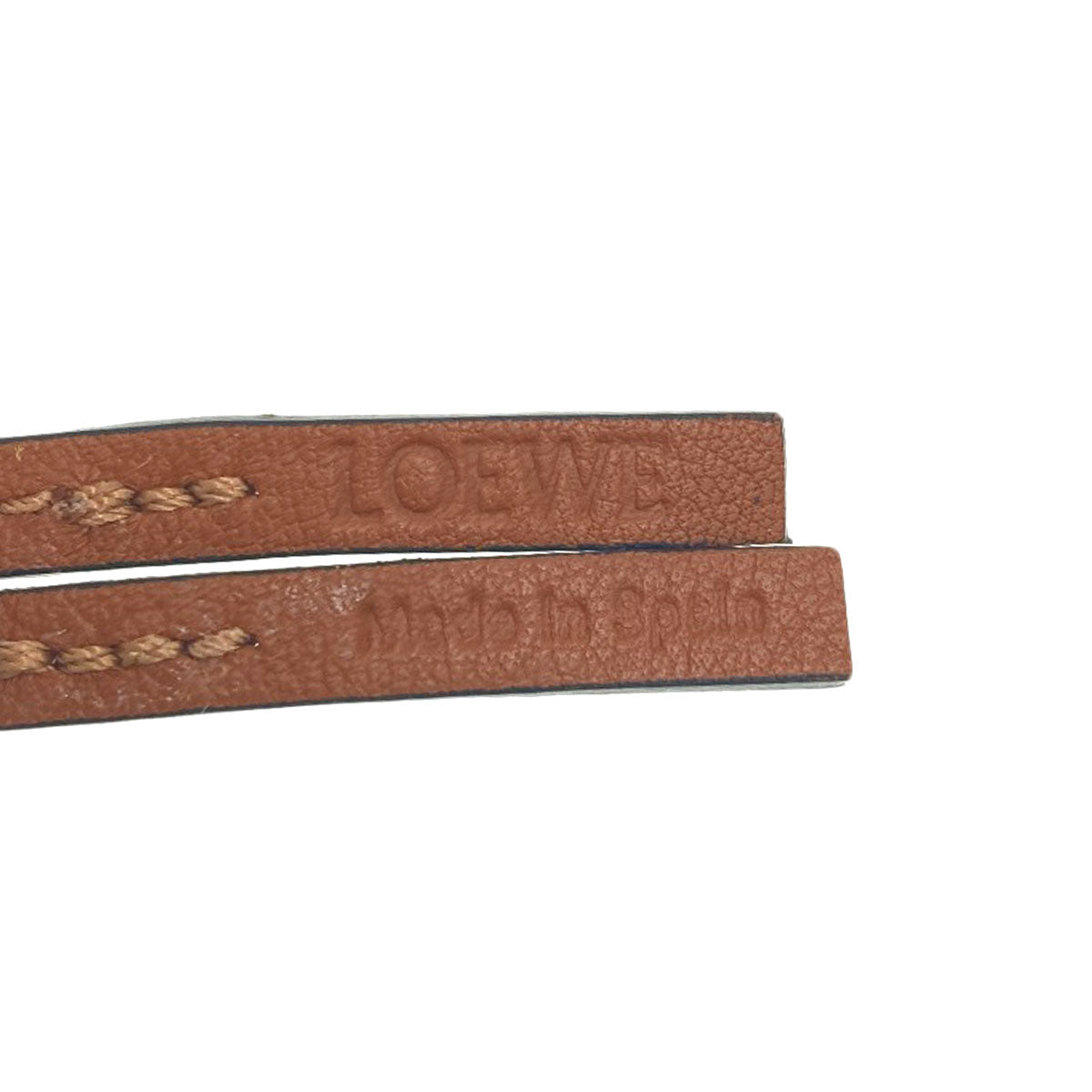 LOEWE anagram key ring Metal LeatherLadies [Used]