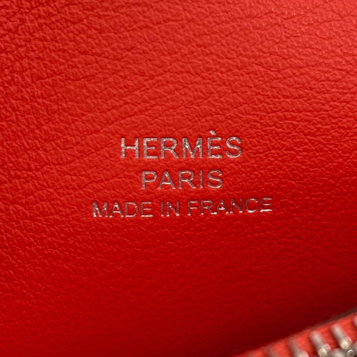 HERMES Avex Soir SilverHardware Bifold Wallet with Coin Pocket Silk Ladies [Used]
