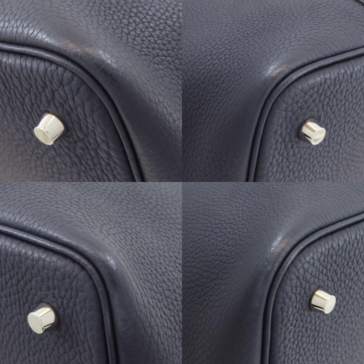 HERMES Picotin Lock MM SilverHardware Handbag Taurillon Clemence Ladies [Used]
