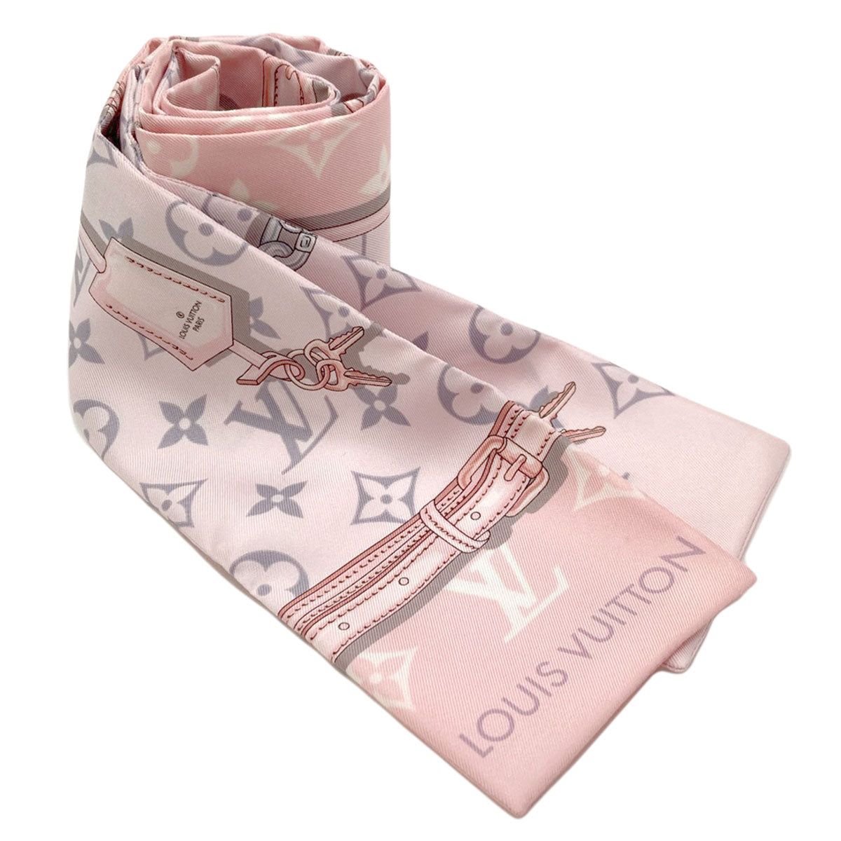 LOUIS VUITTON M70637 Bando Confidential Scarf Silk Ladies [Used]