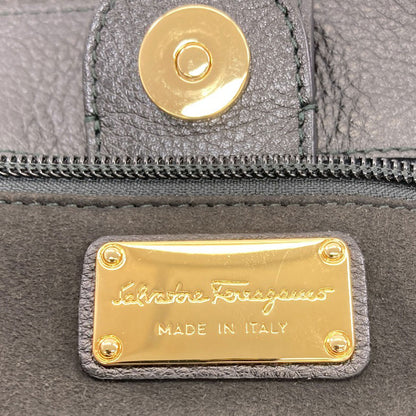 Salvatore Ferragamo GanciniHardware Handbag Leather Ladies [Used]
