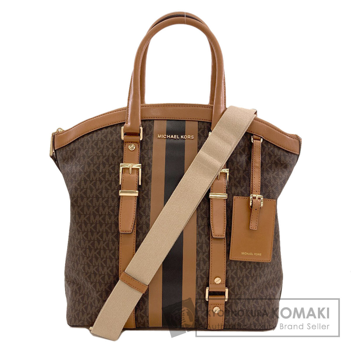 Michael Kors MK Signature 2WAY Tote Bag PVC Ladies [Used]