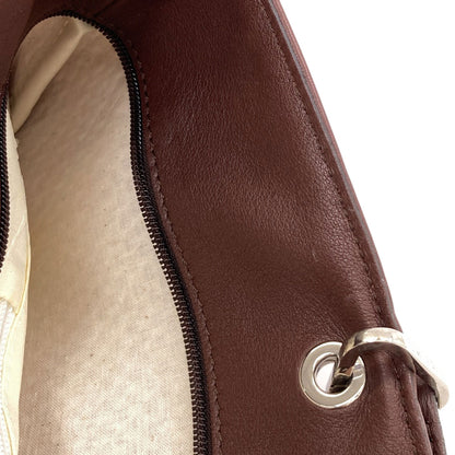 Longchamp logo Tote Bag Leather ClothLadies [Used]
