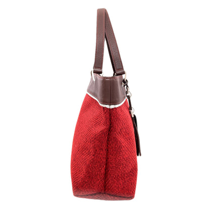 Longchamp logo Tote Bag Leather ClothLadies [Used]