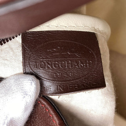 Longchamp logo Tote Bag Leather ClothLadies [Used]