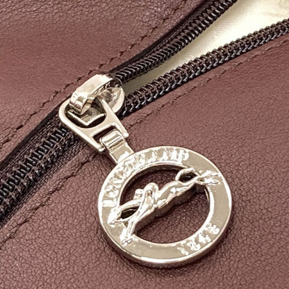 Longchamp logo Tote Bag Leather ClothLadies [Used]