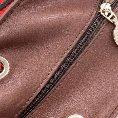 Longchamp logo Tote Bag Leather ClothLadies [Used]