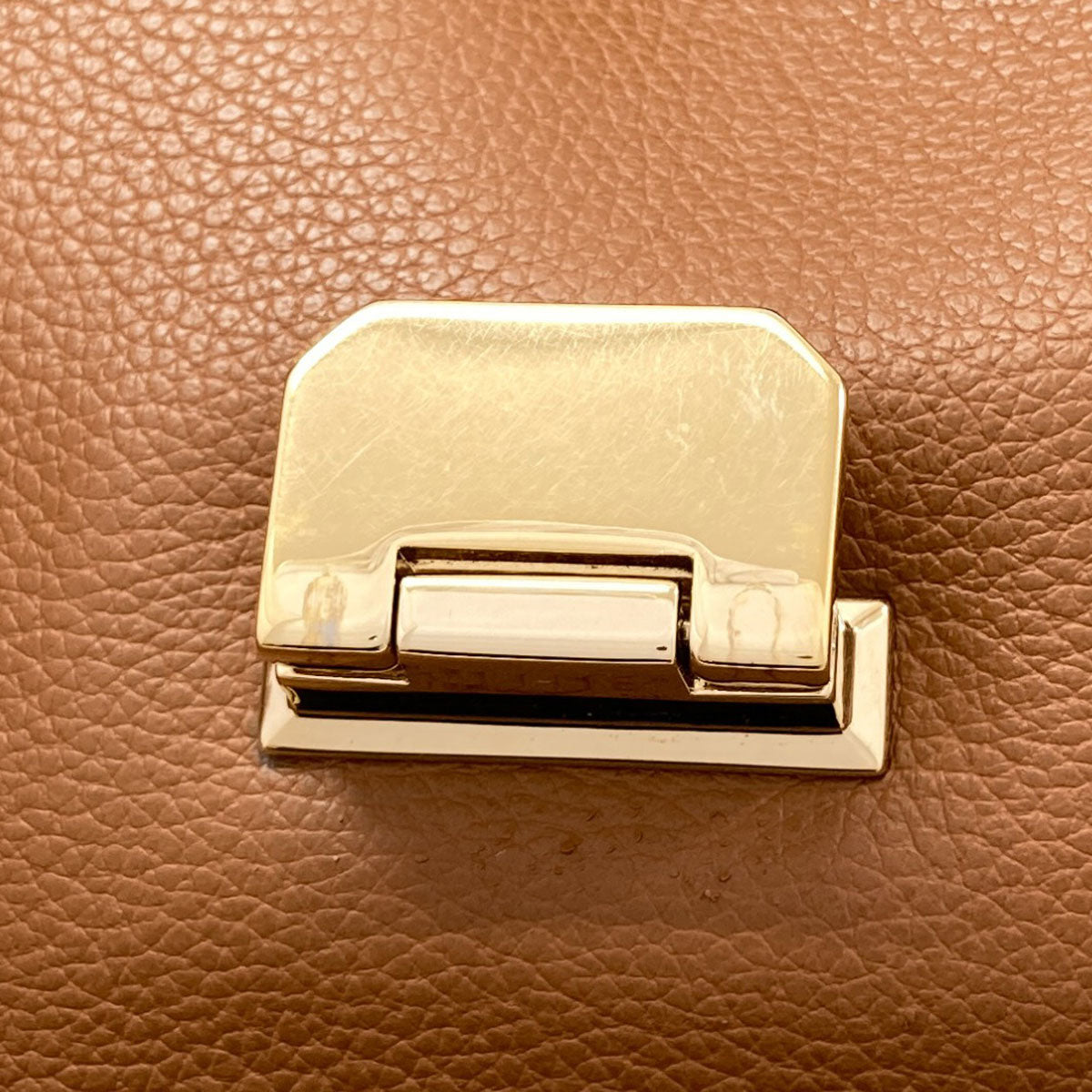 Furla punching Handbag Leather Ladies [Used]