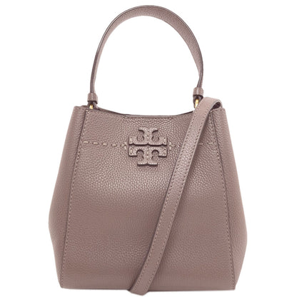 Tory Burch McGraw Small Bucket Bag 2WAY Handbag Leather Ladies [Used]