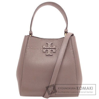 Tory Burch McGraw Small Bucket Bag 2WAY Handbag Leather Ladies [Used]