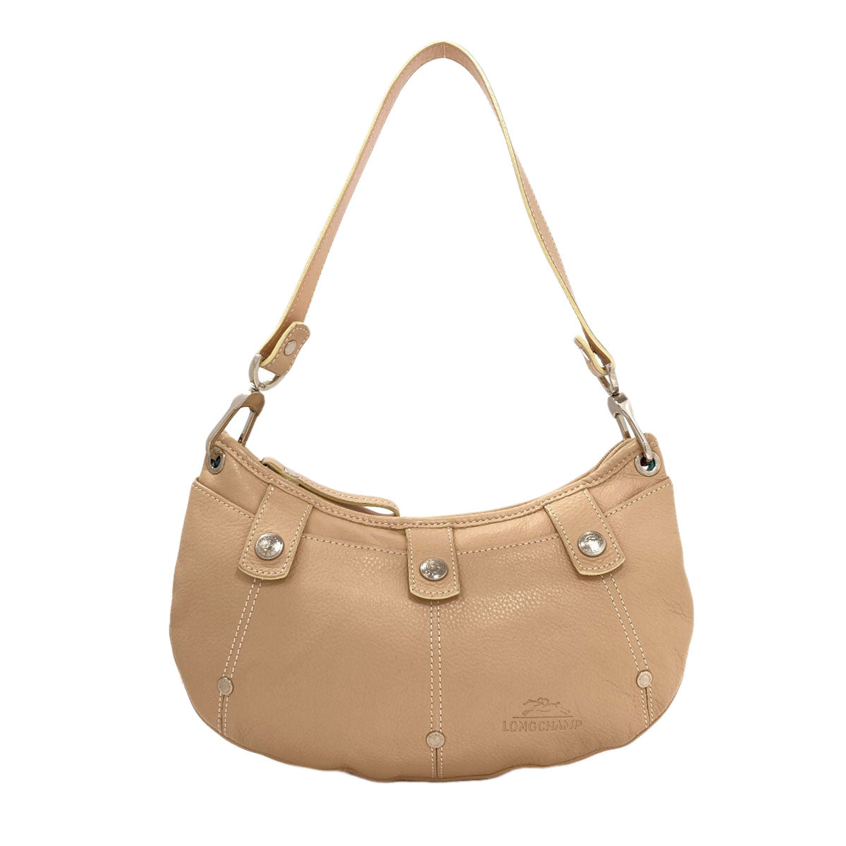 Longchamp logo Handbag Leather Ladies [Used]