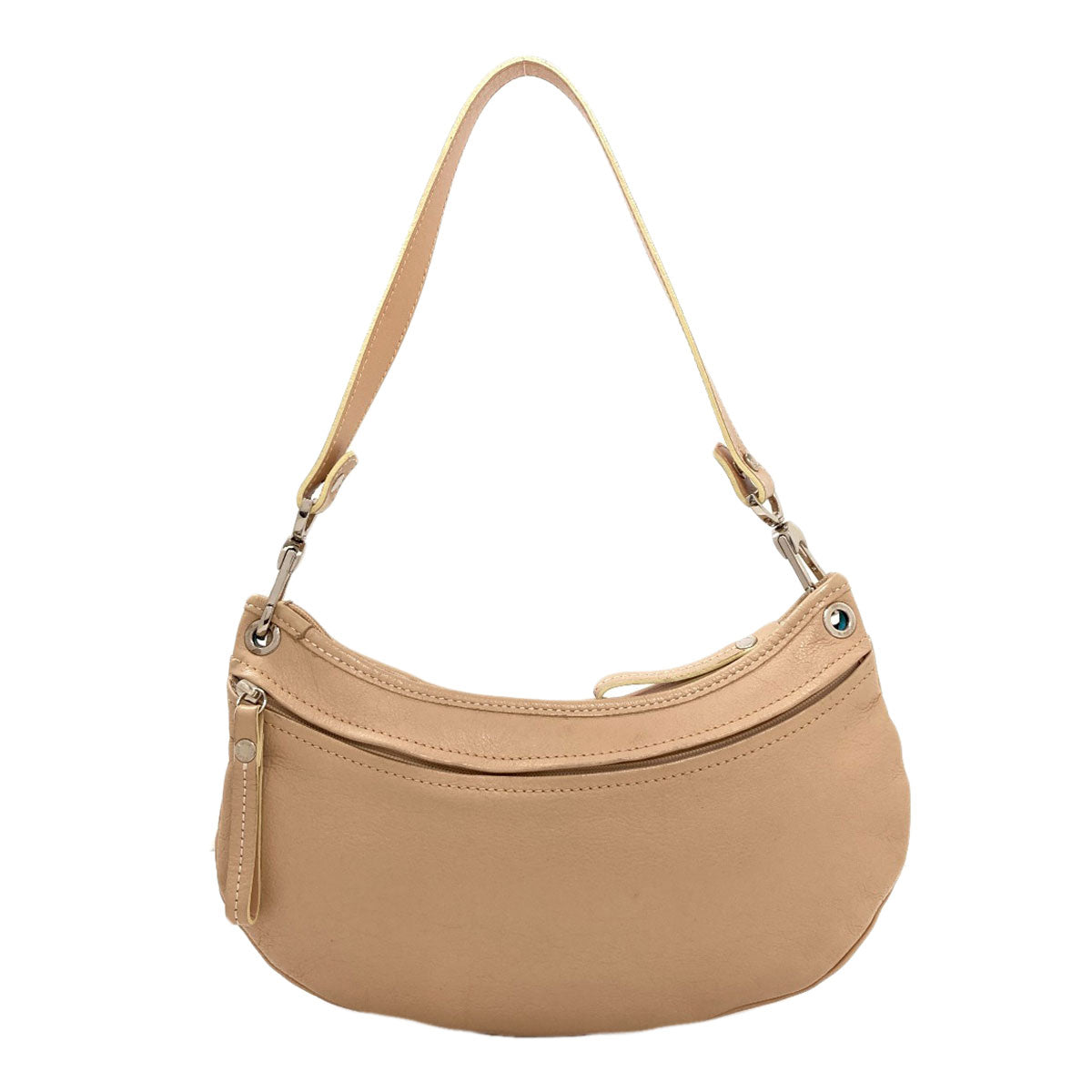 Longchamp logo Handbag Leather Ladies [Used]