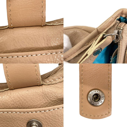 Longchamp logo Handbag Leather Ladies [Used]