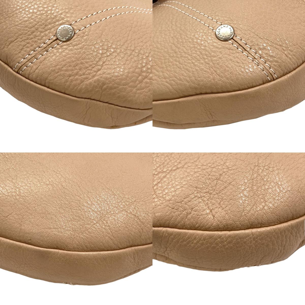 Longchamp logo Handbag Leather Ladies [Used]