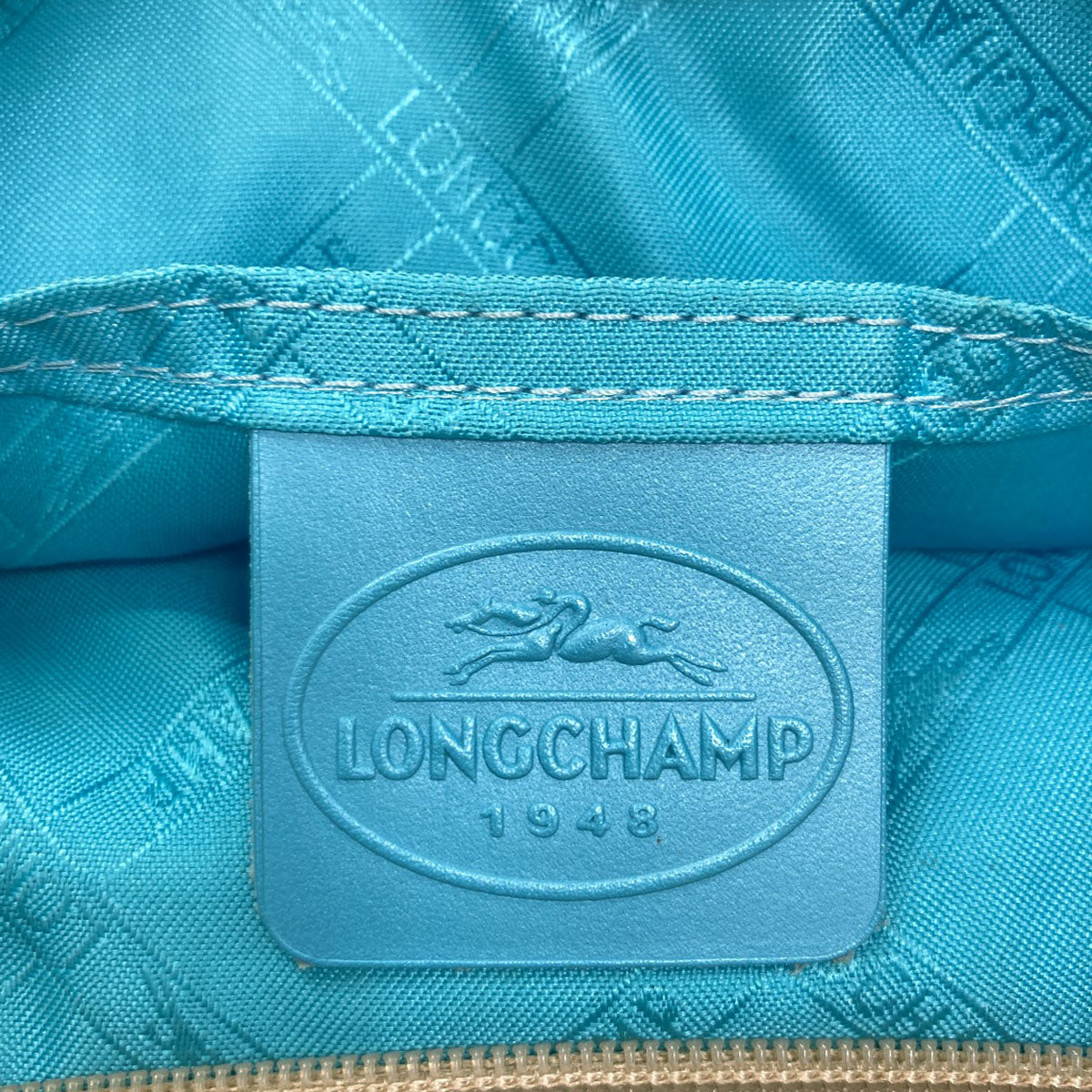 Longchamp logo Handbag Leather Ladies [Used]