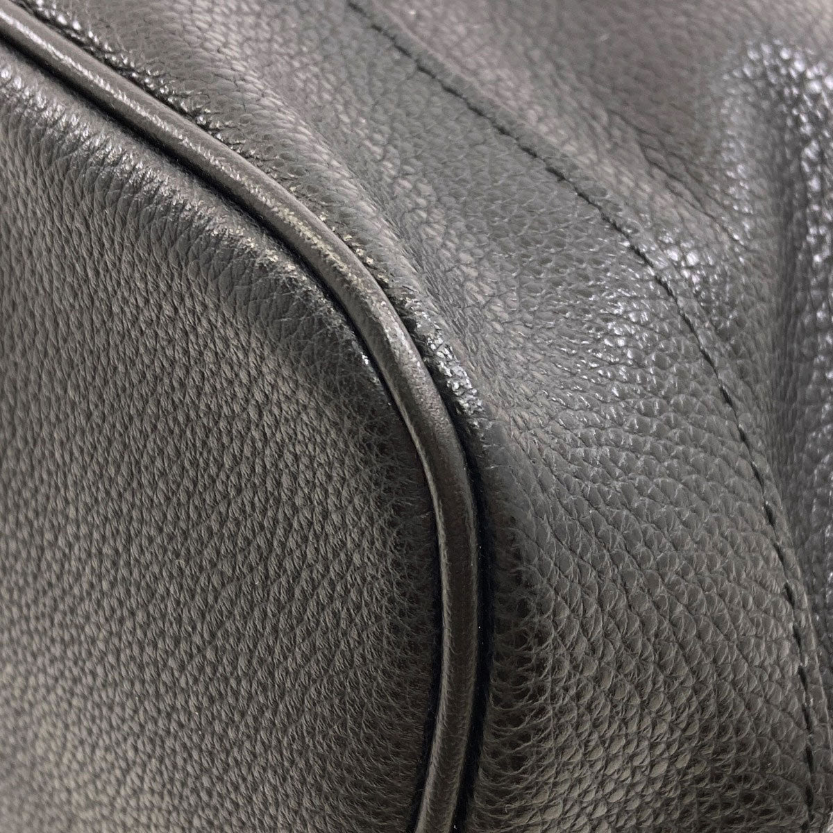 Longchamp logo Tote Bag Leather Ladies [Used]