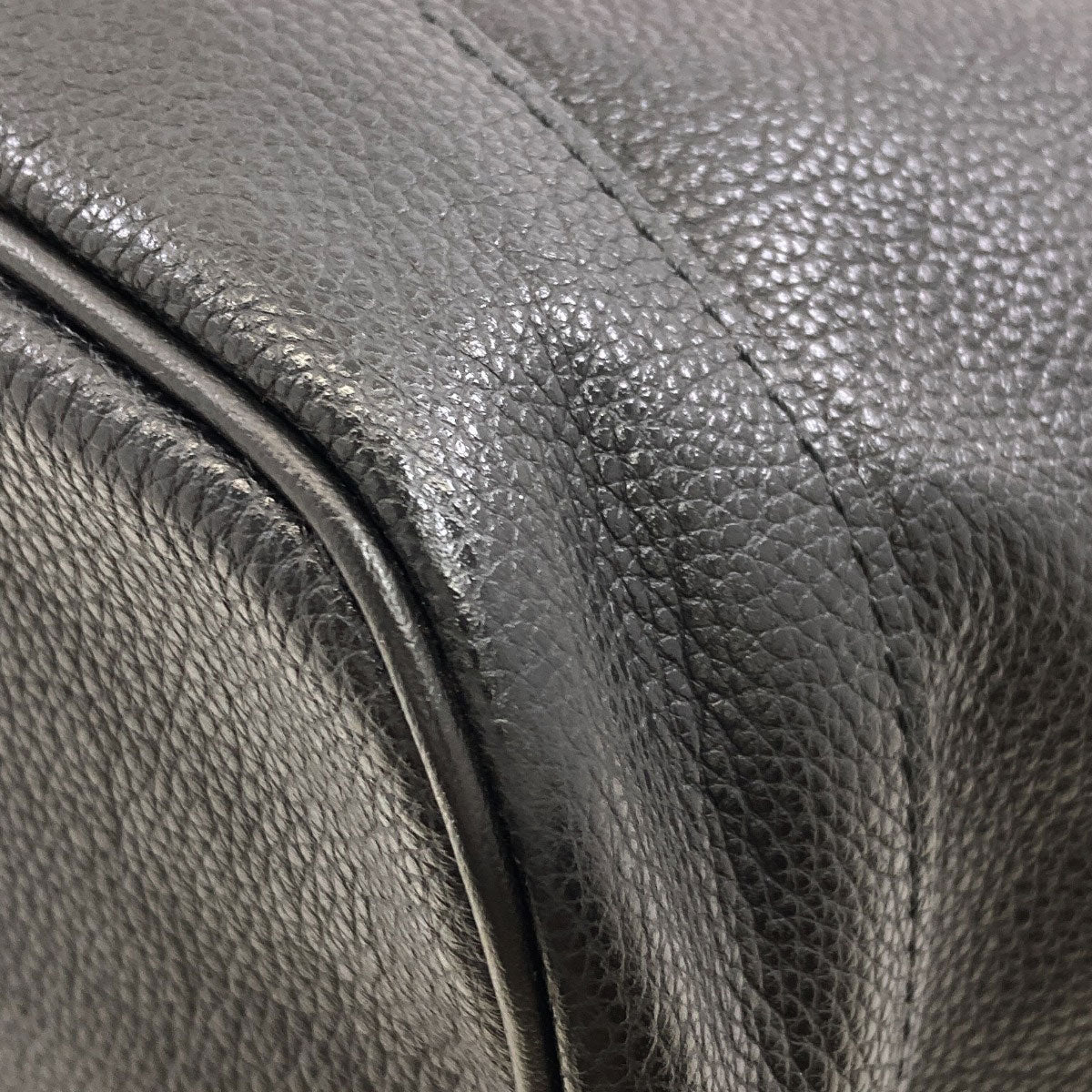 Longchamp logo Tote Bag Leather Ladies [Used]