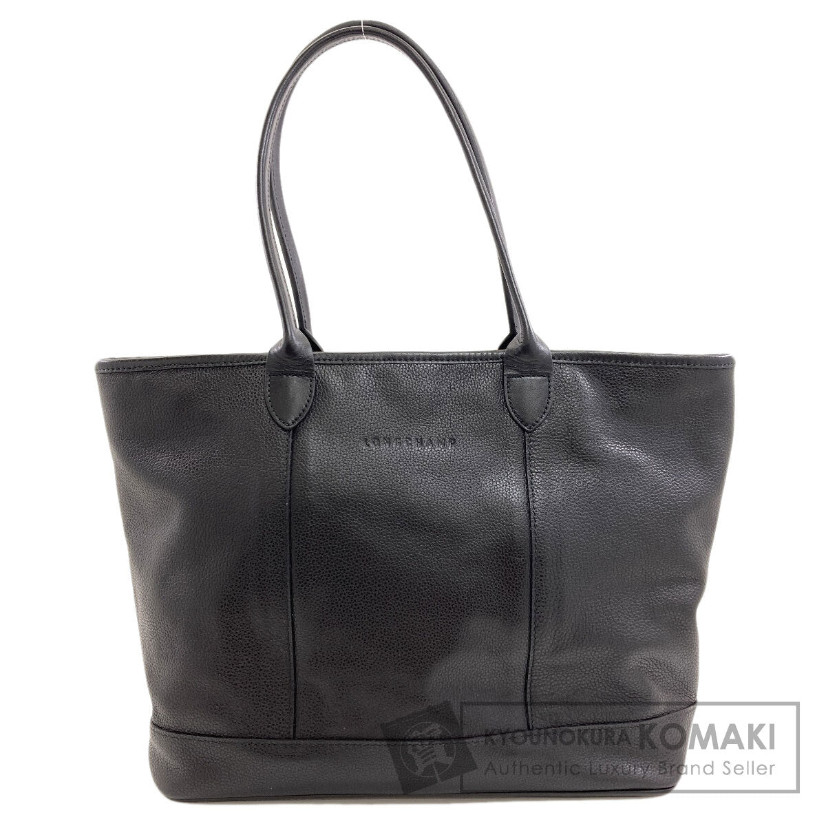 Longchamp logo Tote Bag Leather Ladies [Used]