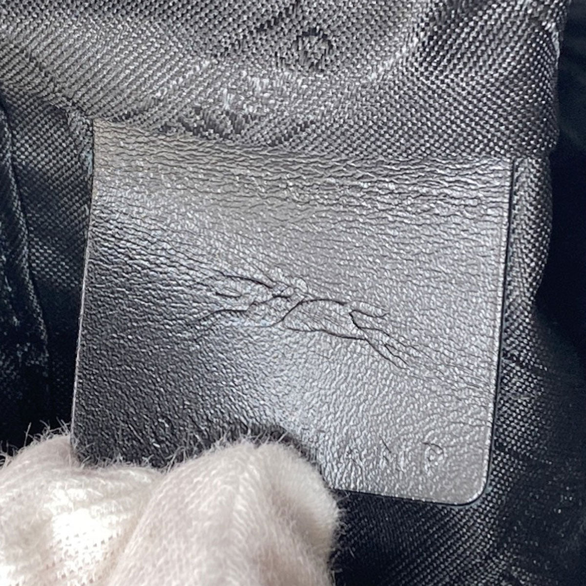 Longchamp logo Tote Bag Leather Ladies [Used]
