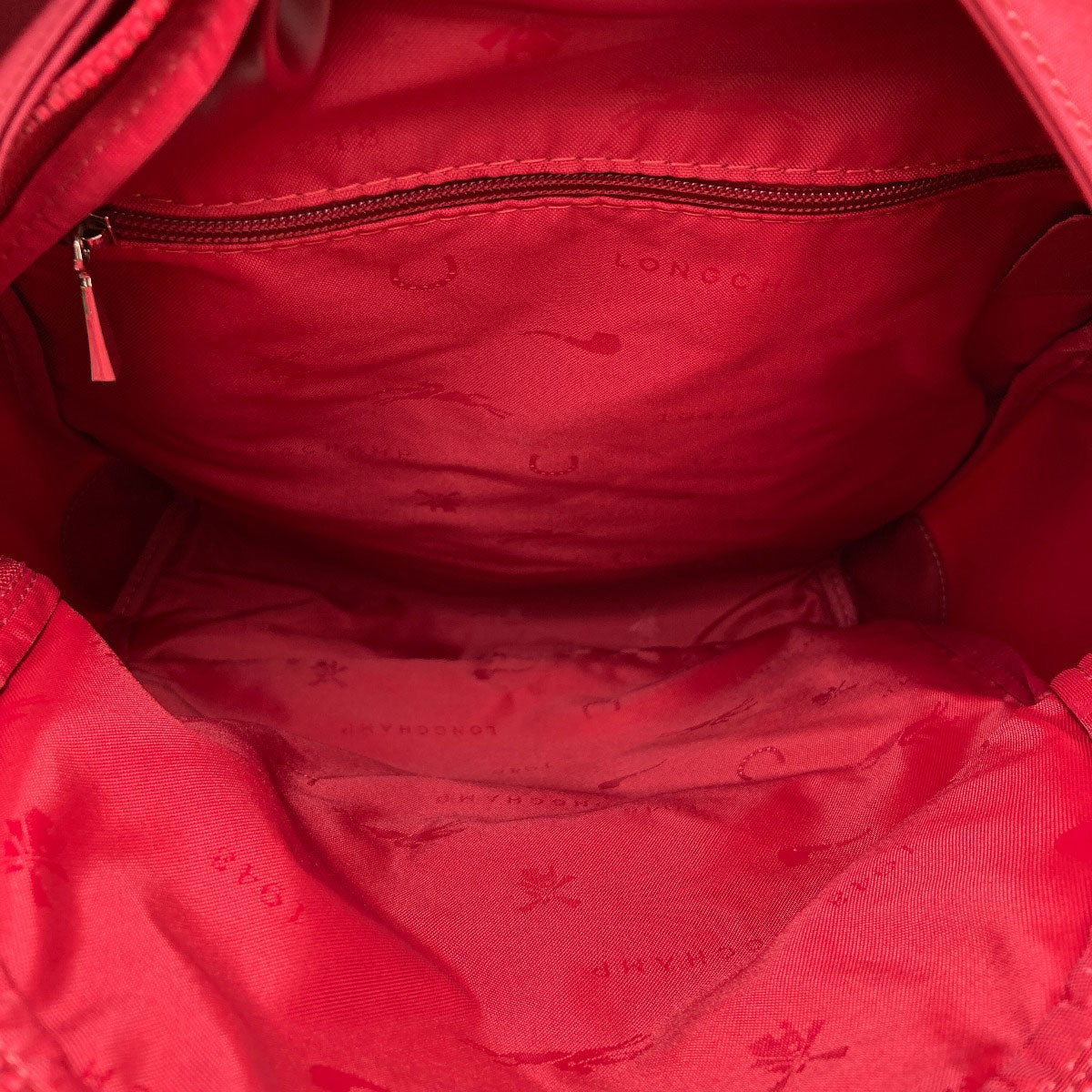 Longchamp logo Backpack Â· Daypack Nylon Ladies [Used]