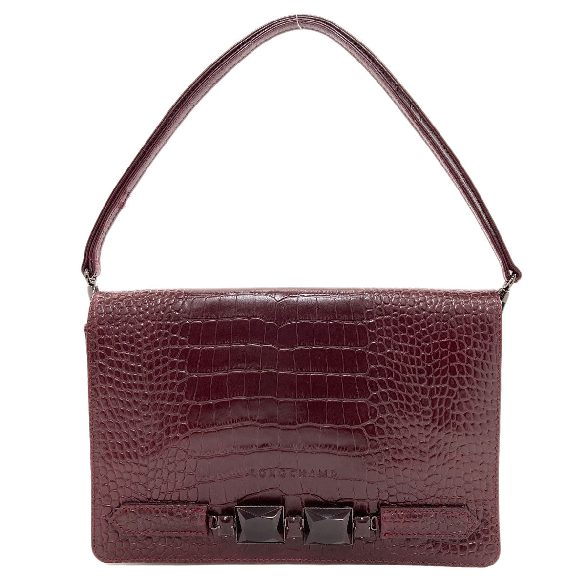Longchamp Embossed Kate Moss Shoulder Bag Leather Ladies [Used]