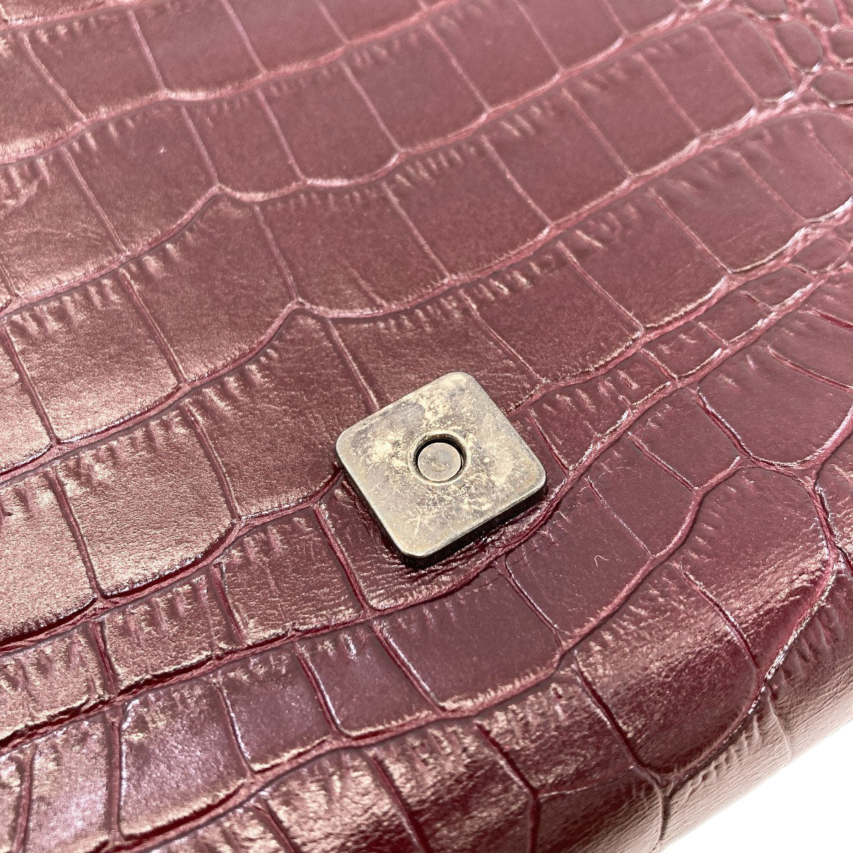 Longchamp Embossed Kate Moss Shoulder Bag Leather Ladies [Used]