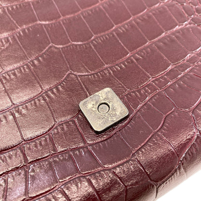 Longchamp Embossed Kate Moss Shoulder Bag Leather Ladies [Used]